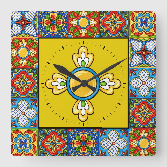Talavera Carreaux IMAGES Horloge (Recto)