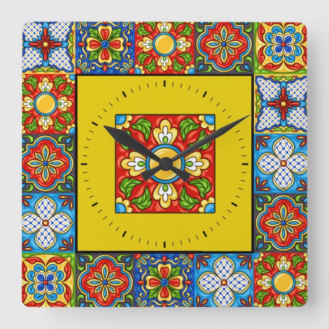 Talavera Carreaux IMAGES Horloge (Recto)