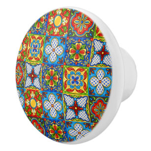 Talavera Carrelage en céramique Bouton de tiroir