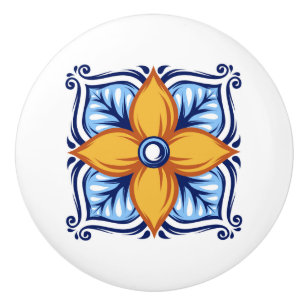 Talavera Carrelage en céramique Bouton de tiroir