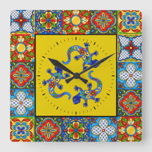 Talavera deckt BILDER Uhr mit Ziegeln