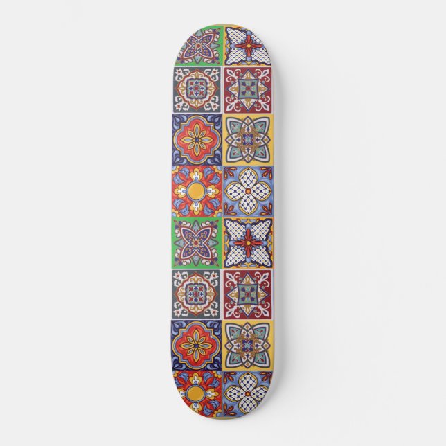 Talavera Design-1 Golf-Handtuch Skateboard (Vorderseite)