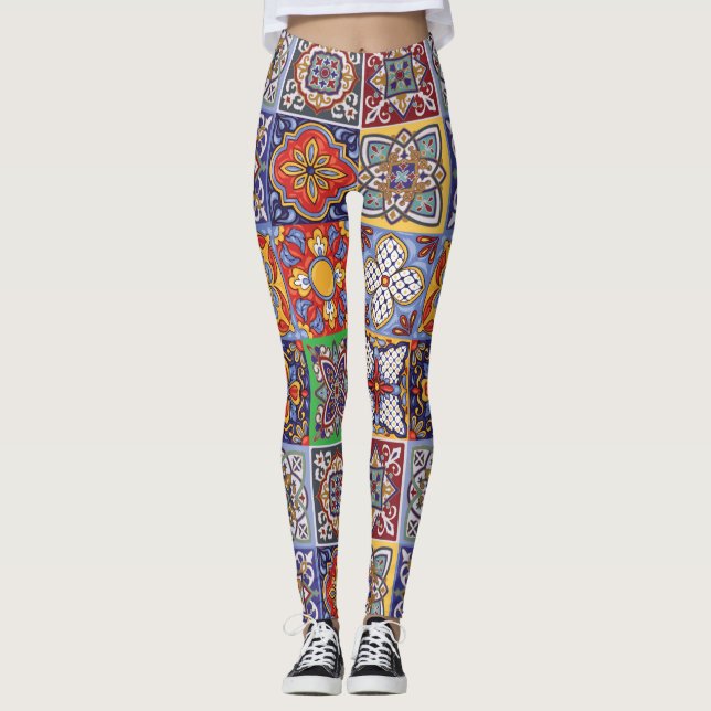 Talavera Design-1-Leggings Leggings (Vorderseite)
