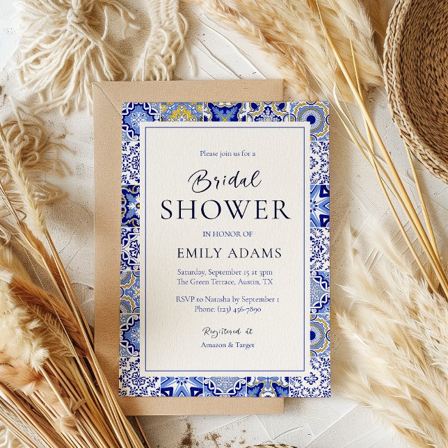 Talavera Fiesta: Ein spanisch-mexikanisches Brautp Einladung (Von Creator hochgeladen)