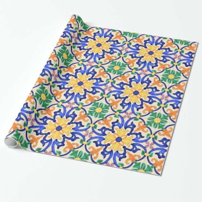 Talavera-Fliese Geschenkpapier (Ungerollt)