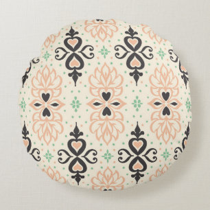Talavera Fliesen, mediterranes Zierdesign. Rundes Kissen
