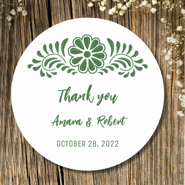 TALAVERA FLOWER RUNDER AUFKLEBER (Von Creator hochgeladen)