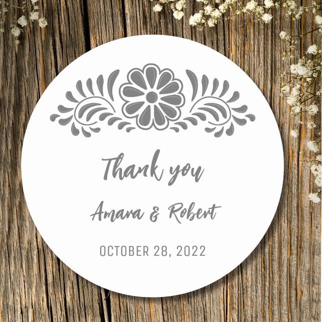 TALAVERA FLOWER RUNDER AUFKLEBER (Von Creator hochgeladen)