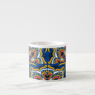 Talavera Indian Mosaik: Keramik Nahtlos. Espressotasse