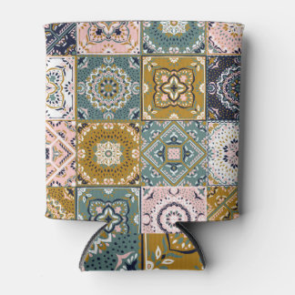Talavera Indian: Patchwork, ethnisches Mosaik. Dosenkühler