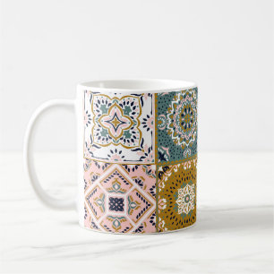 Talavera Indian: Patchwork, ethnisches Mosaik. Kaffeetasse