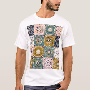 Talavera Indianer: Patchwork, ethnisches Mosaik. T-Shirt