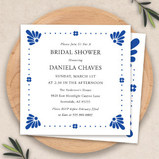 Talavera Mexican Bridal Shower Einladung