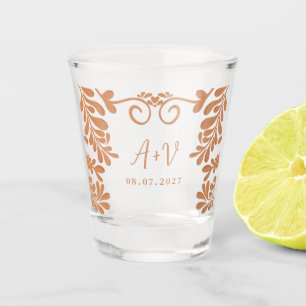 Talavera-Mexikanische Hochzeits-Fiesta-Barro-Gesch Schnapsglas