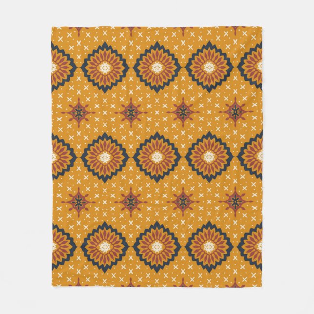 Talavera-Muster. Azulejos portugal. Türkischer Nam Fleecedecke (Vorderseite)