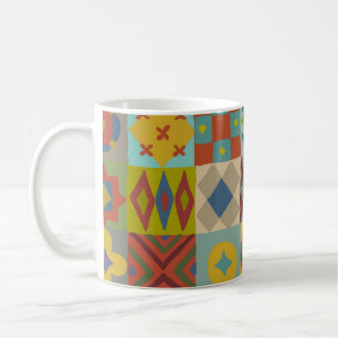 Talavera-Muster. Indisches Flickwerk. Türkischer N Kaffeetasse
