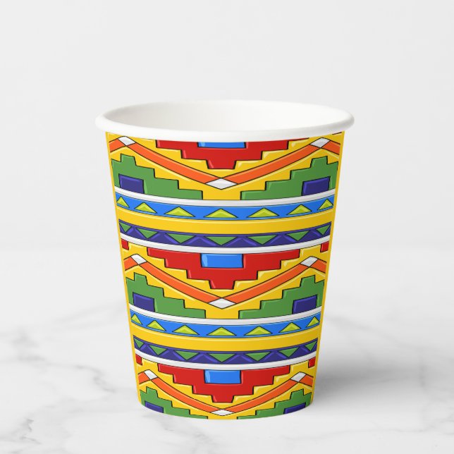 Talavera Pattern Pappbecher (Vorderseite)