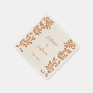 Talavera personalisierte Hochzeit mexikanische Bar Serviette