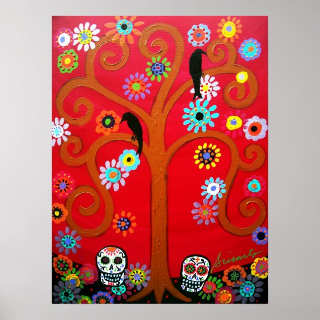 Talavera skull DIA DE LOS MUERTOS Poster (Vorne)