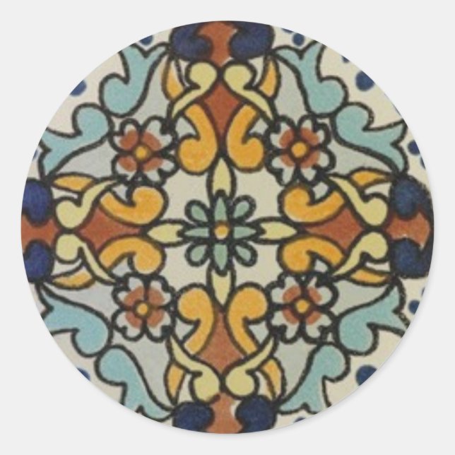 Talavera Tile 2 Aufkleber (Vorderseite)