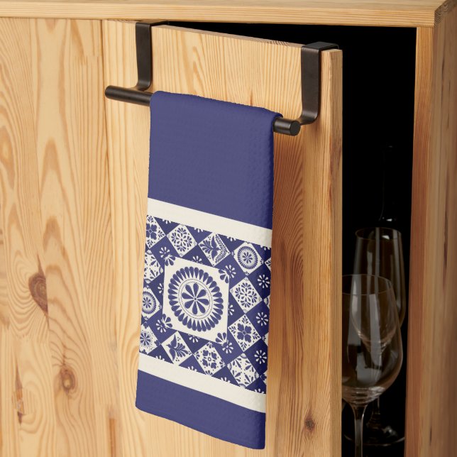 Talavera Tile Dos Geschirrtuch (Drittel gefaltet)