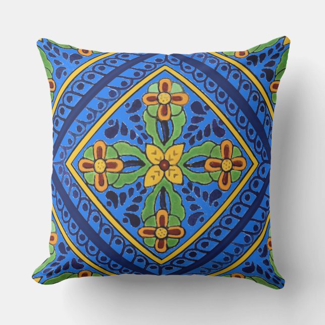 Talavera Tile Kissen (Vorderseite)