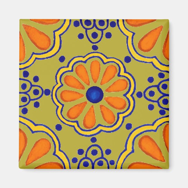 Talavera Tile Magnet (Vorne)