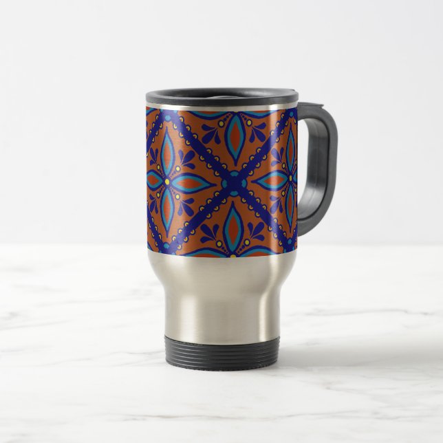 Talavera Tile Reisebecher (VorderseiteRechts)