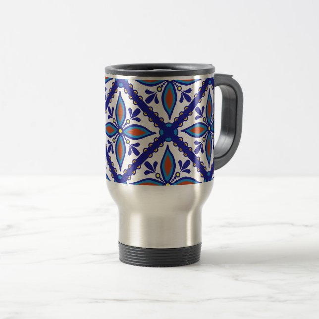Talavera Tile Reisebecher (VorderseiteRechts)