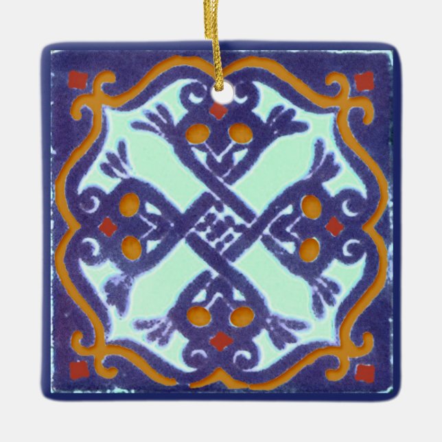 Talavera Tiles 4 Keramikornament (Vorderseite)