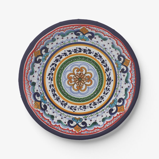 Talavera Tres Pappteller (Vorderseite)