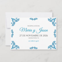 Talavera Turquoise Minimalist Spanish Wedding