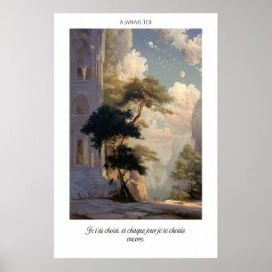 Taldruck der malerischen Talszene - Romantische Na Poster