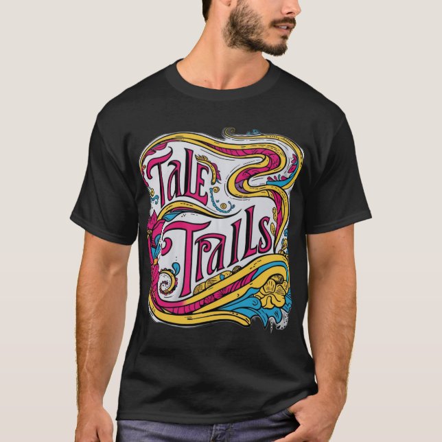 "Tale Trails T-Shirt - Journey Through Stories" (Devant)