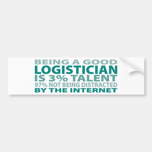 Talent des Logistiker-3% Autoaufkleber (Vorne)
