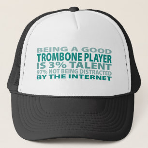 Talent des Trombone-Spieler-3% Truckerkappe