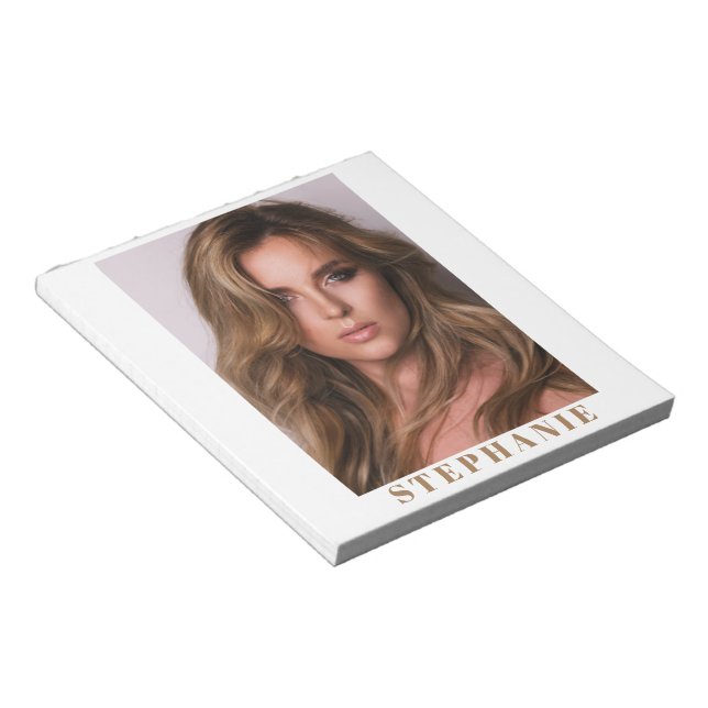 Talent Headshot Kleiner Notepad | Individuelle Nam Notizblock (angewinkelt)