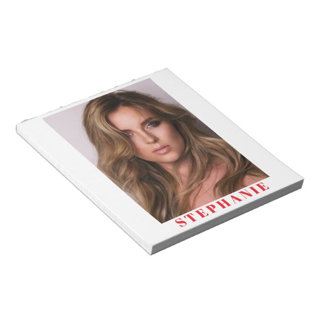 Talent Headshot Kleiner Notepad | Individuelle Nam Notizblock (angewinkelt)