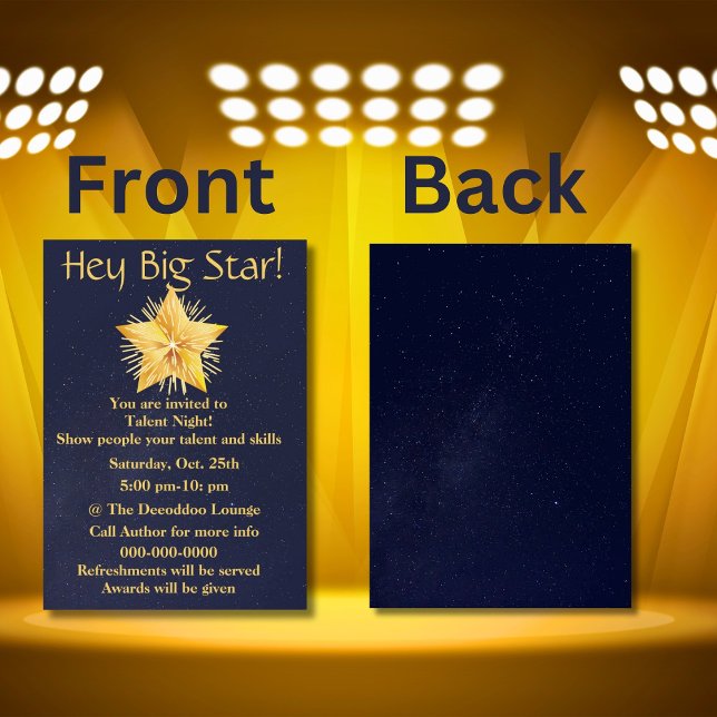 Talent Night Show Einladung (Von Creator hochgeladen)