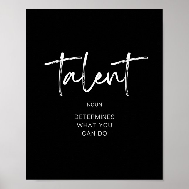 Talent Poster (Vorne)