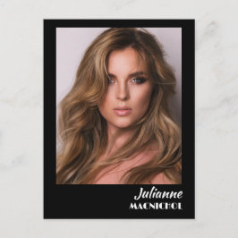 Talent Promo Postcard | Custom Photo and Logo Postkarte