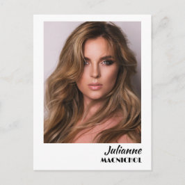 Talent Promo Postcard | Custom Photo and Logo Postkarte