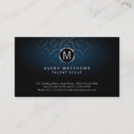 Talent Scout Entertainment Services Monogram Damas Visitenkarte