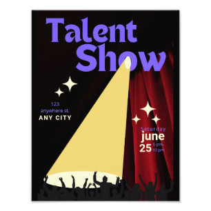 Talent-Show Flyer, Show Flyer, Talent-Wettbewerb Fotodruck