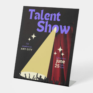 Talent-Show Flyer, Show Flyer, Talent-Wettbewerb Sockelschild