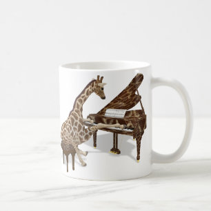 Talented Giraffe Plays Grand Piano Kaffeetasse