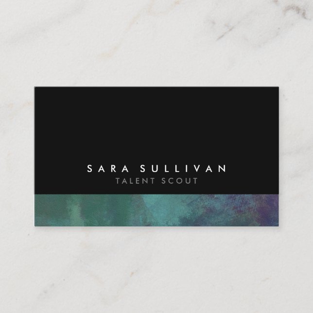 Talentscout Entertainment Grunge Business Card Visitenkarte (Vorderseite)