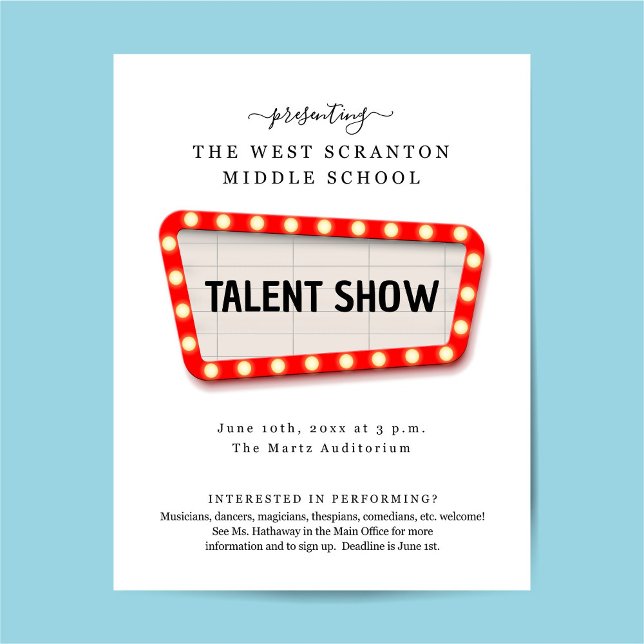 Talentshow / Varietätsausstellung Flyer (Von Creator hochgeladen)
