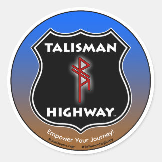 Talisman Highway RuneQueen Runder Aufkleber