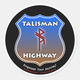Talisman Highway RuneQueen Runder Aufkleber
